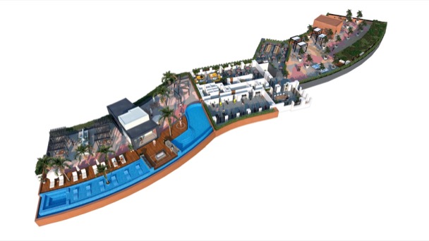 Área recreativa en Piso 5 con Dog Park, Coworking, Bar, Gimnasio y más